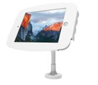 COMPULOCKS, IPAD PRO SECURE SPACE ENCLOSURE WITH FLEX ARM KIOSK WHITE